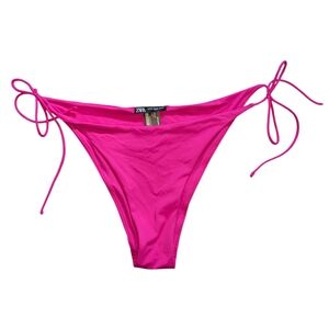 Zara Womens Size XL Bikini Swim Bottom Fuchsia Pink Vacation Travel Y2K